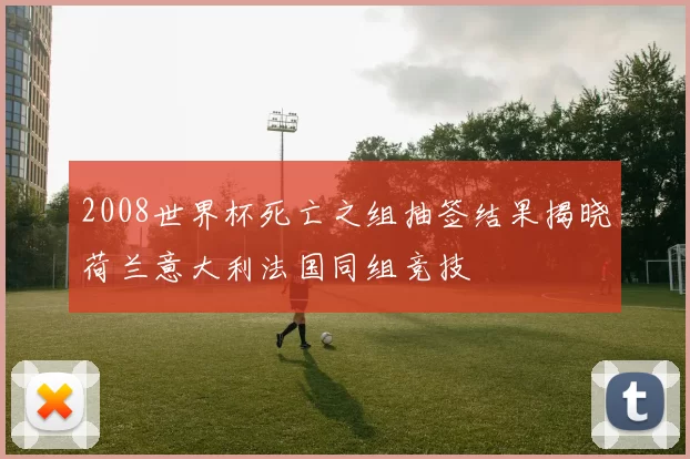 2008世界杯死亡之组抽签结果揭晓荷兰意大利法国同组竞技